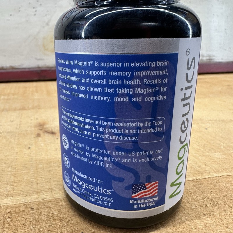 Magtein Original Inventors Brain Formula, Magnesium L-Threonate, 60 veg capsules gallery