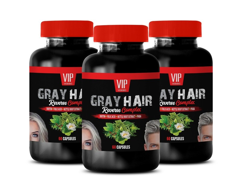 hair grow products for men – GRAY HAIR REVERSE – anti stress supporter 3 BOTTLE