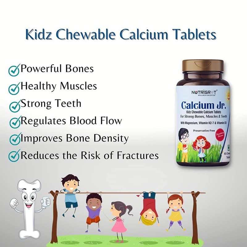 U.nived Calcium Jr Kids Calcium Tablets 60 Strawberry Chews gallery