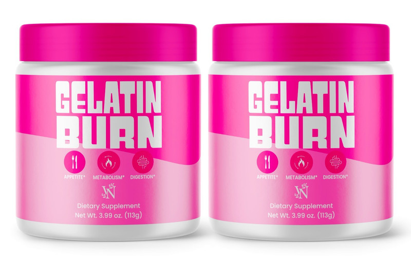 Gelatin Burn for Weight Loss Powder – GelatinBurn Trick to Help Appetite 2 Pack