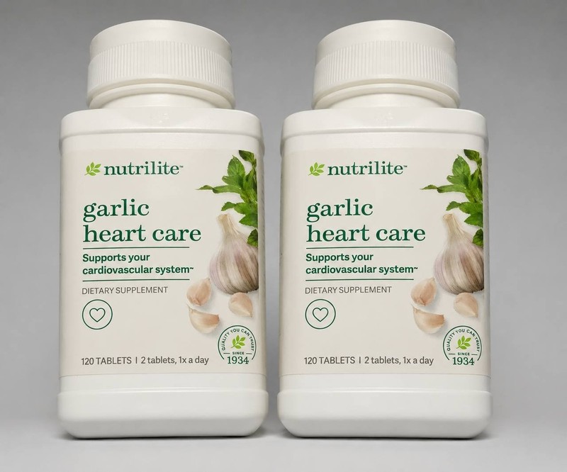 Amway Nutrilite Garlic Heart Care – Support your Heart -120 Tablets(2-Pack)