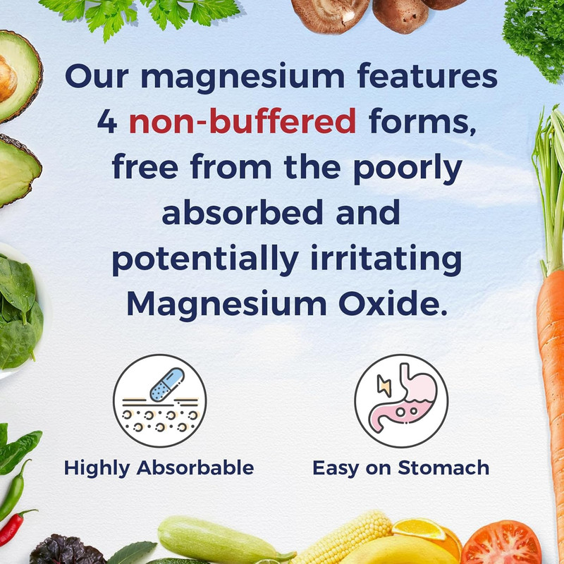 Magnesium Complex Supplement 500Mg - NSF Certified Magnesium Glycinate, Malate, gallery