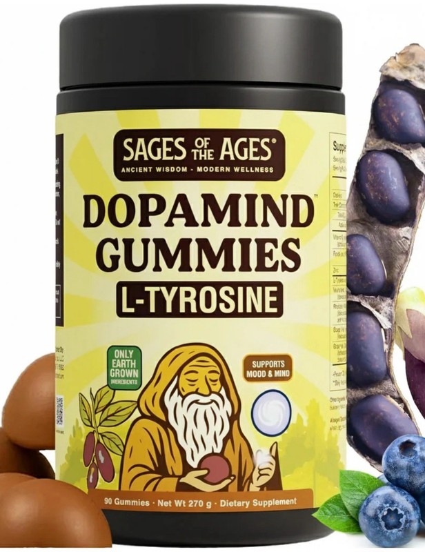 Sages Of The Ages Dopamind Drops Dopamine Support Gummies 90ct EXP 09/2027