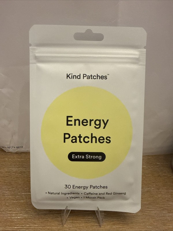 Kind Patches Energy Patches Extra Strong Vegan 30 Caffeine Red Ginseng