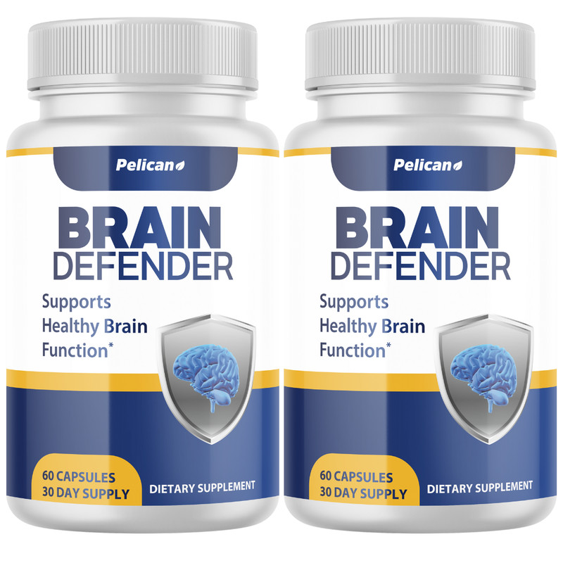 Brain Defender- Brain Support- 2 Bottles- 120 Capsules
