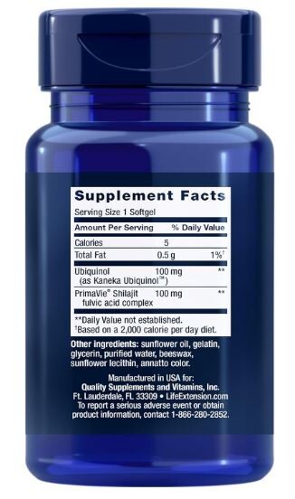 Life Extension Super Ubiquinol CoQ10 100mg Enhanced Mitochondrial Support 60SGs gallery