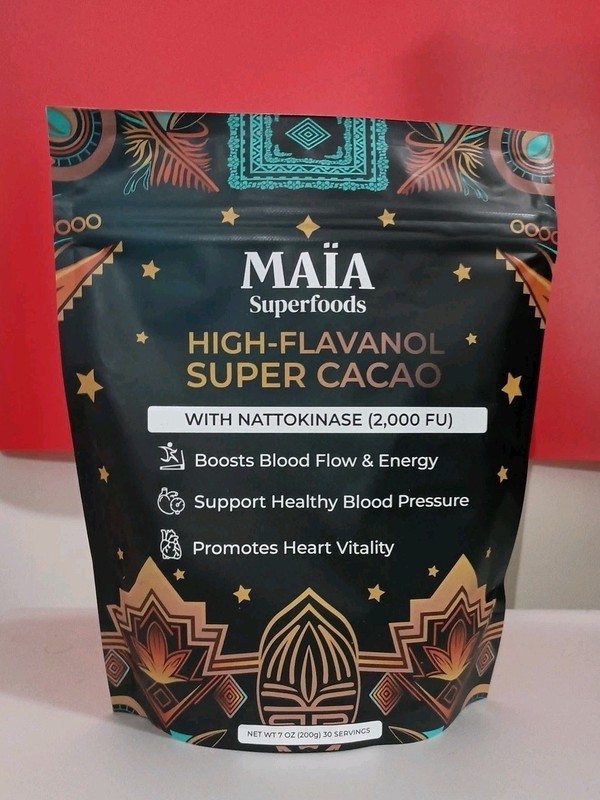MAIA HIGH-FLAVANOL SUPER CACAO 7 Oz – 30 Servings **FREE SHIPPING**