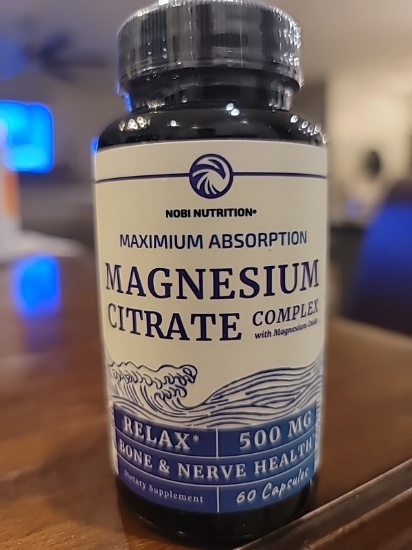 Nobi Nutritio – Magnesium Citrate Complex 500 MG for Calm, Relaxation, Digestion