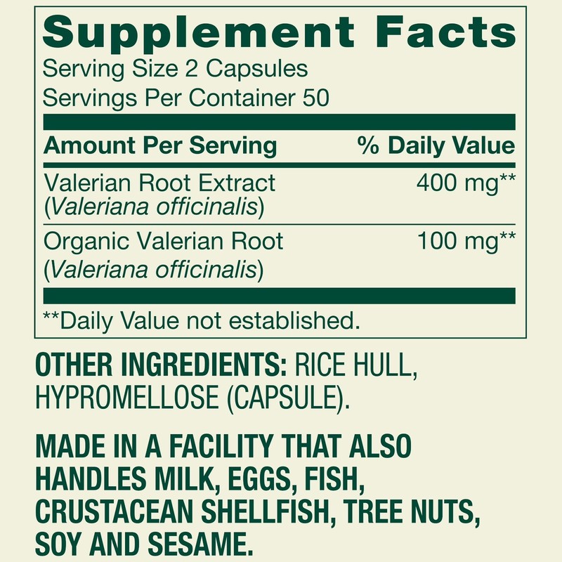 Spring Valley Valerian Root Capsules, 500 mg, 100 Count, pack of 2 gallery