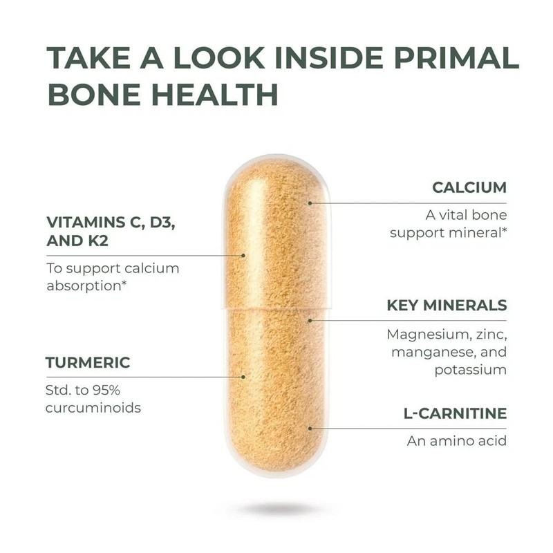 Primal Harvest Primal Bone Health Calcium Complex for Bones, Joints & Muscles gallery