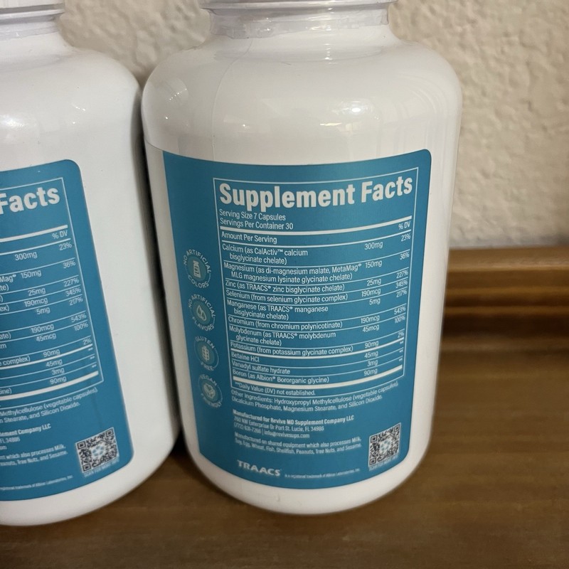Lot Of 2 Revive MD - Multi Mineral - 2 x 210 = 420 Total Capsules Exp 8/27 gallery