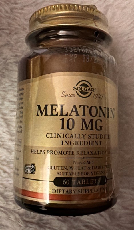 Solgar Melatonin 10mg 60 Tablets Exp 08/2026