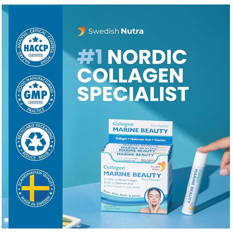 Swedish Nutra Marine Beauty Collagen Shots - for Hair, Skin & Nails 20x25ml gallery