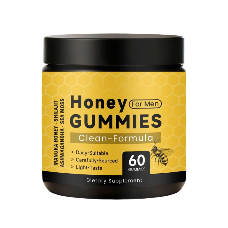 Honey Gummies For Men Vitality Booster Manuka Honey Gummies 60 Counts
