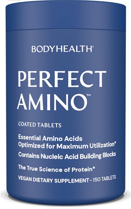 BodyHealth Perfect Amino Coated Tablets – Essential Amino Acids, 150 Count