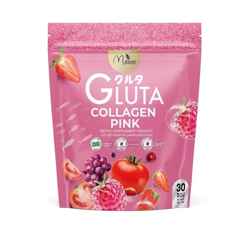 Manee Collagen Pink Dietary Supplement Instant Powder Drink 30 Sachets gallery