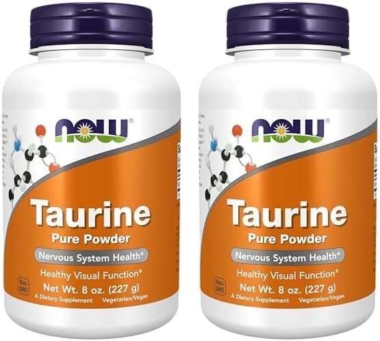 Now Foods (2 PACKS) Taurine Pure Powder 8 oz