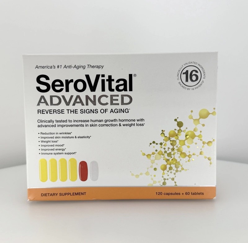 SeroVital Advanced 120 Capsules +60 Tablets 30 Day Dietary Supplement Sero Vital