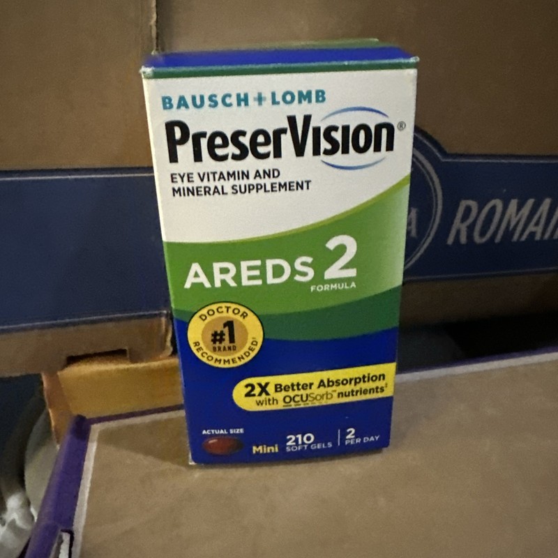PreserVision AREDS 2 Eye Vitamin & Mineral Supplement 210 mini soft gel 11/2027