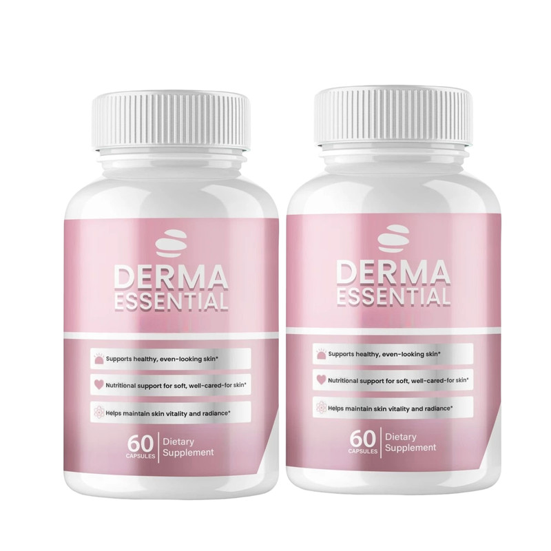 2-Pack Derma Essential Capsules – DermaEssential Healthy Skin Support – 120 Caps