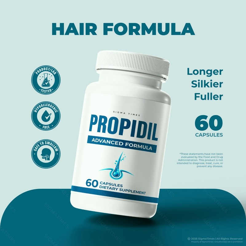 Propidil Capsules – Advanced Hair Care and Scalp Support Supplement - 5 Pack gallery