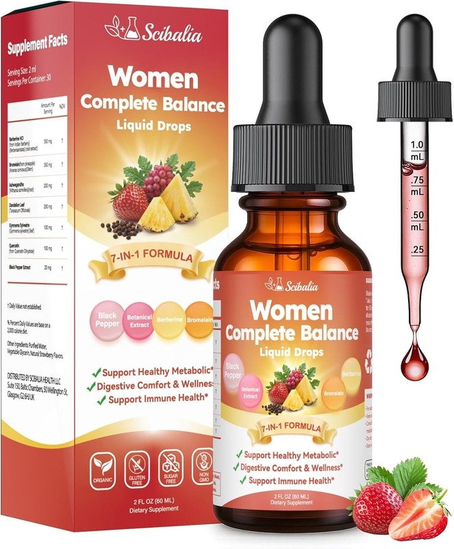 Gut Biofilm Ritual Liquid Drops, 7-in-1 Berberine Blend w. Black Pepper Bromelai