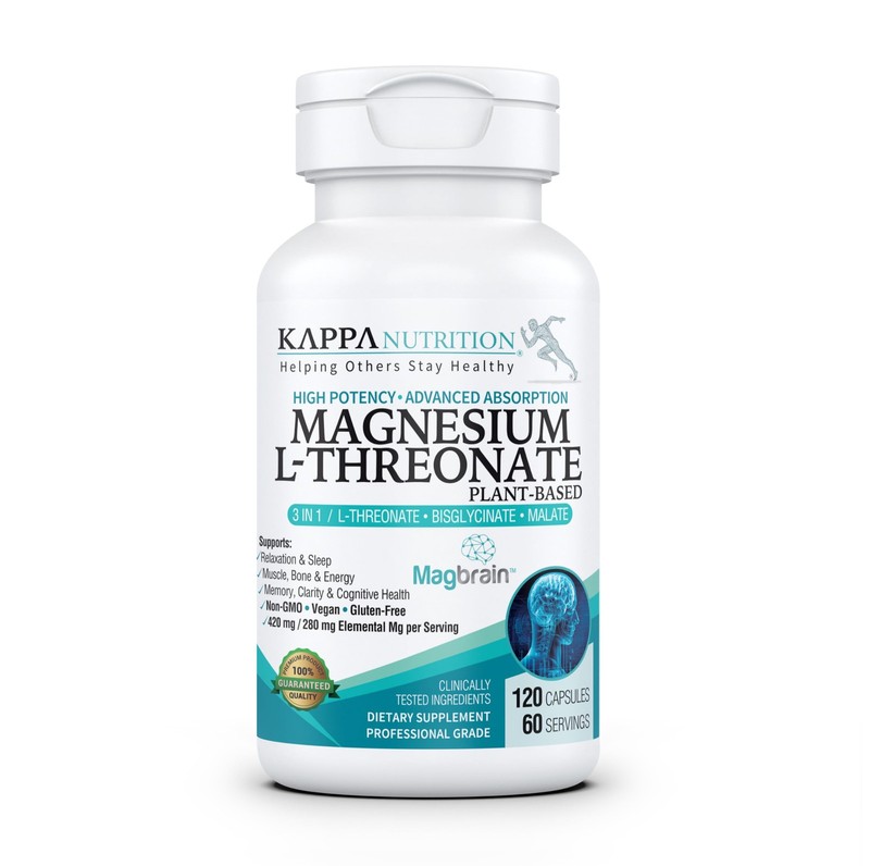 Powered by Magbrain™ Magnesium L-Threonate Plant-Based, 420mg Elemental Magne…