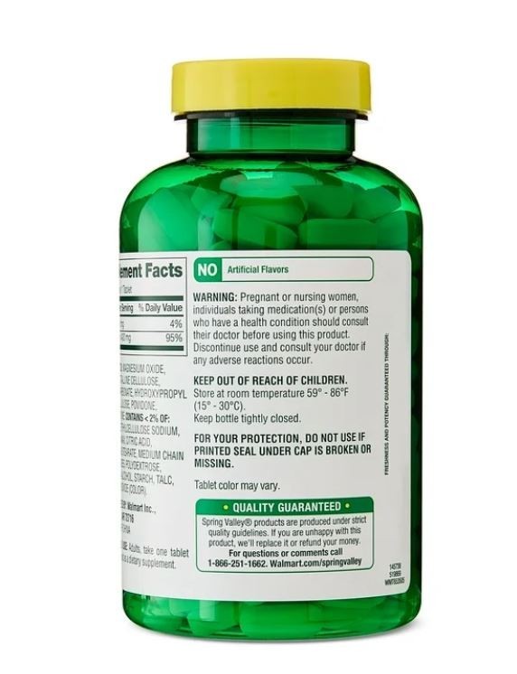Spring Valley Extra Strength Magnesium Dietary Supplement 400 Mg 250 Count gallery