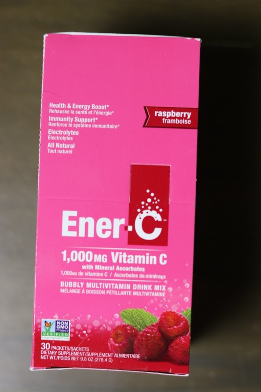 Ener C 1000mg vitamin C 30pk raspberry