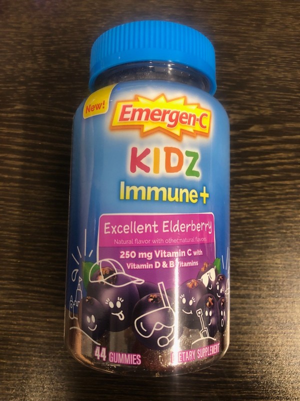 Emergen-C Kidz Immune+ Gummy Excellent Elderberry 44ct (EXP. 10/2024)