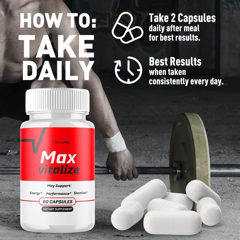 (1 Pack) Max Vitalize Advanced Male Support Supplement MaxVitalize 60 Capsules gallery