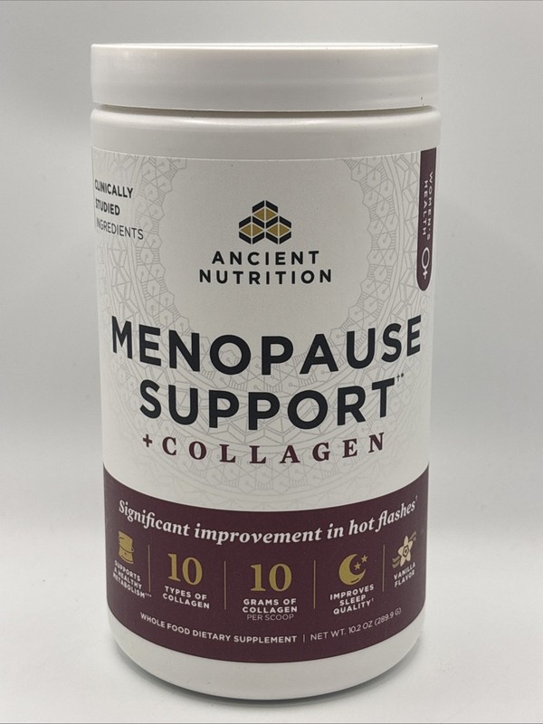 Ancient Nutrition Menopause Support + Collagen 10.2 oz EXP: 04/07/2027