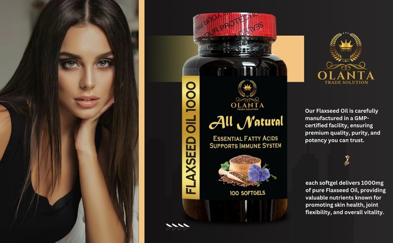 Organic Flaxseed Oil – 100 Count – Cold-Pressed – Plant-Based Omega 3-6-9 – 1 B gallery