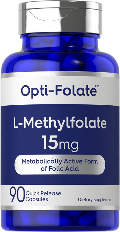 L Methylfolate 15mg | 90 Capsules | Max Potency | by Opti-Folate