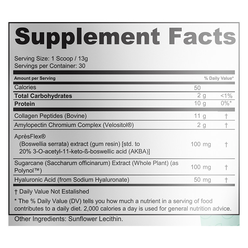Grass-Fed Hydrolyzed Bovine Collagen Type I & III Hair Nails Joints COA 14 oz gallery