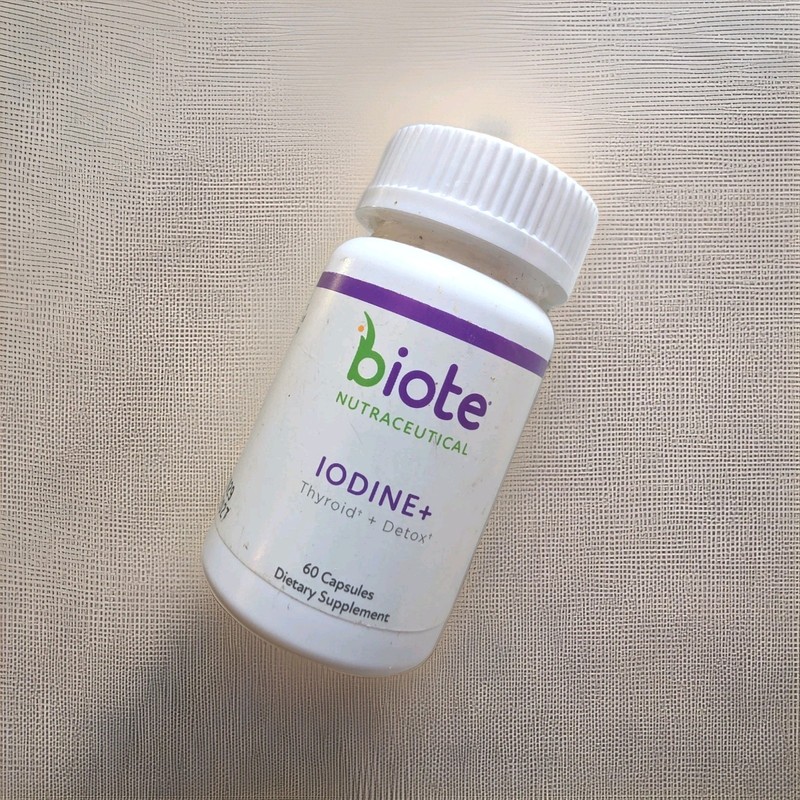 Biote Iodine+ – 60 Caps Each – Thyroid Support Dietary Supplement, Iodine + Zinc
