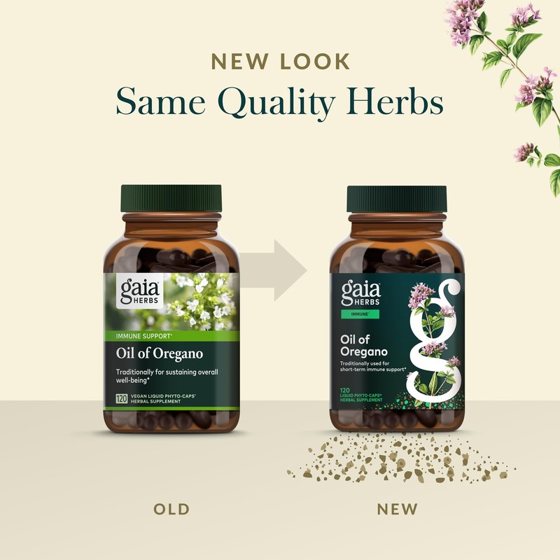 Gaia Herbs Oil of Oregano Immune Support 120 Vegan Liquid Phyto-Capsules gallery