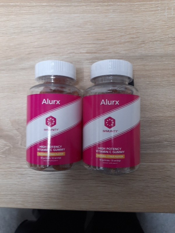 2 Bottles Of Alurx High Potency Vitamin C Gummies 60ct/bottle FREE SHIPPING