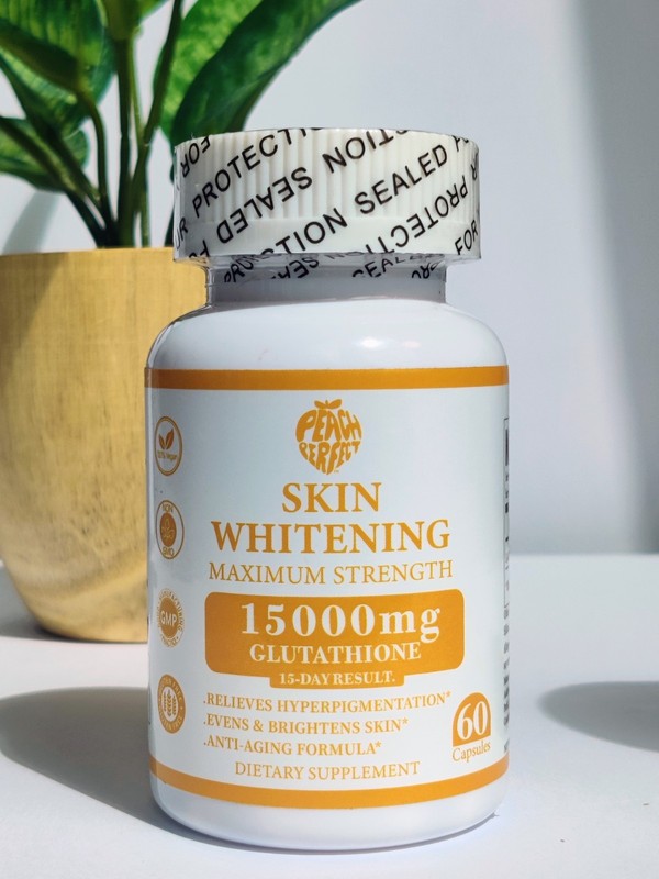 Peach Perfect Skin Whitening 15,000mg Glutathione 60 Capsules – Exp 5/26 SALE!