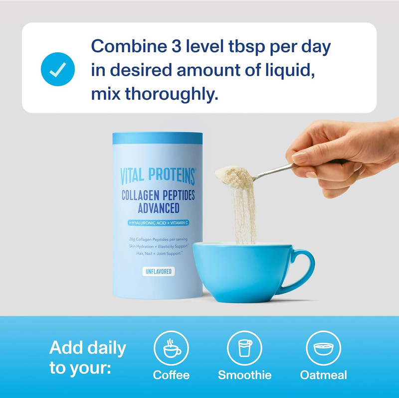 Vital Proteins Collagen Peptides Powder Advanced with Hyaluronic Acid & Vitamin gallery