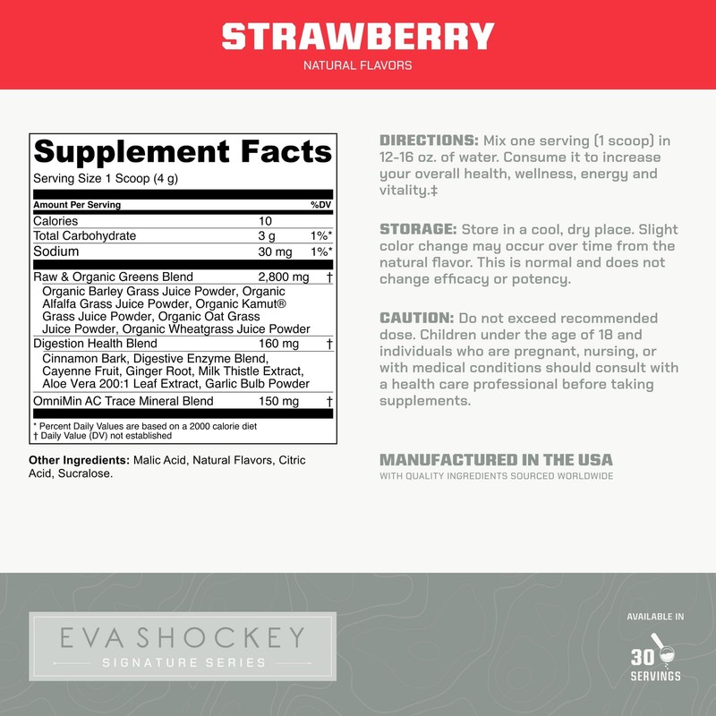 MTN OPS Eva Shockey Signature Series Super Greens Organic Super Foods Powder,... gallery
