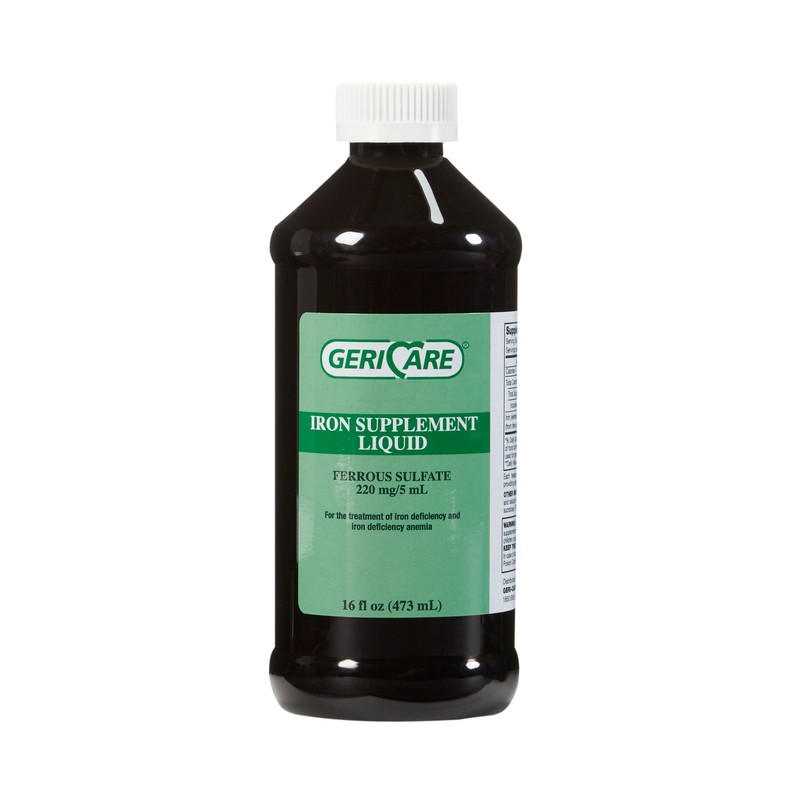 Geri-Care Iron Liquid 220 mg Q701-16-GCP 12 Bottles