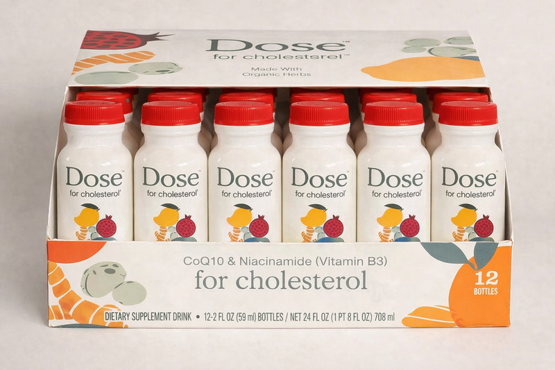 Dose For Cholesterol Liquid CoQ10 Curcumin Heart Support 12 pack 2OZ FLASH SALE!