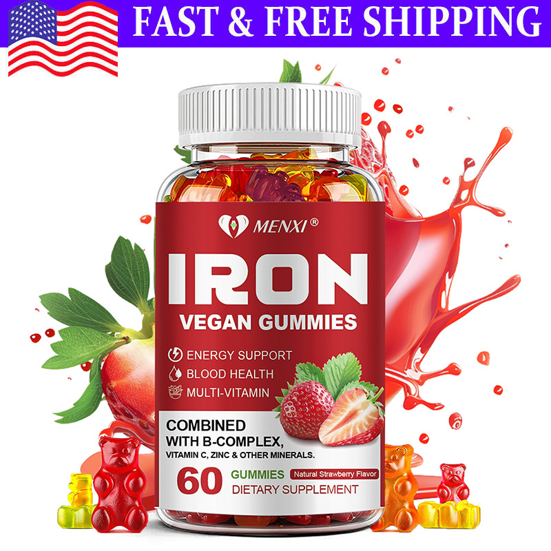 Iron + Vitamin C Gummies – Energy and Immune Support Hemoglobin Production