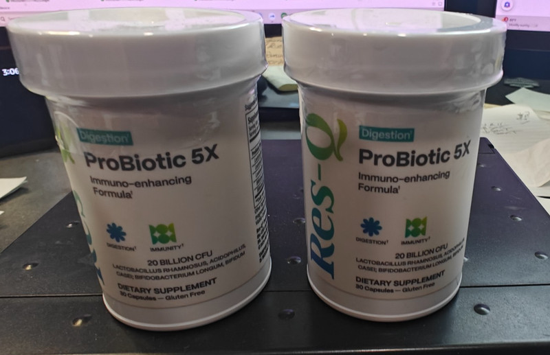 2 Bottles RES-Q ProBiotic 5X 30 capsules Brand New Exp 02/27