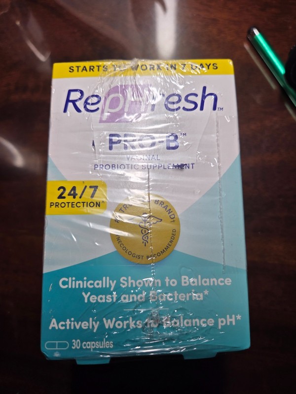 LOT OF 2 Rephresh Pro B Probiotic Feminine Supplement 30 Capsules Each Exp 06/26