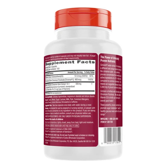 trunature Cinnamon Concentrate Cinsulin 500mg 200 Vegetarian Capsules Supplement gallery