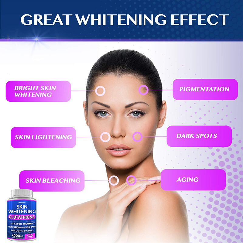 Glutathione 2000 mg 120 Capsules Anti-oxidation Dark Spots Removal Skin Health gallery