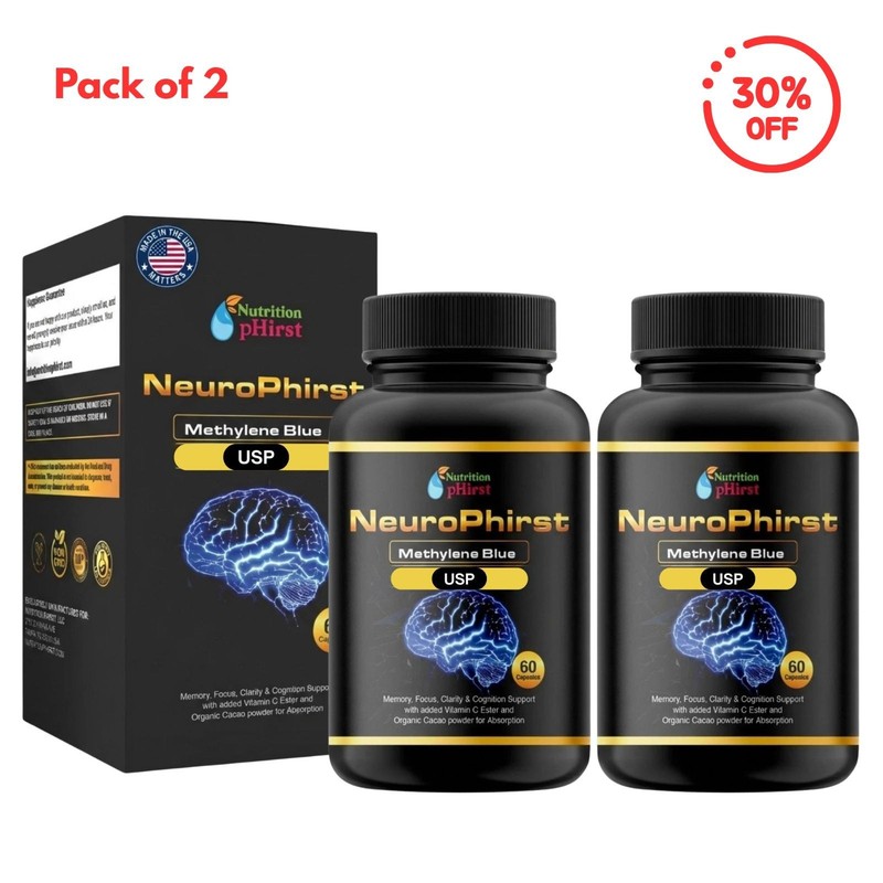 Blue Supplement – Pharmaceutical Grade USP Grade 60 Capsules 2 Pack US