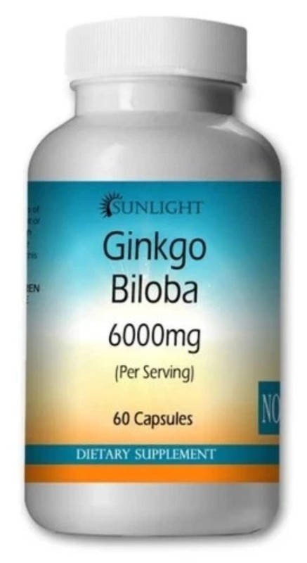 Ginkgo Biloba 6000mg Caps – Free & Fast Shipping